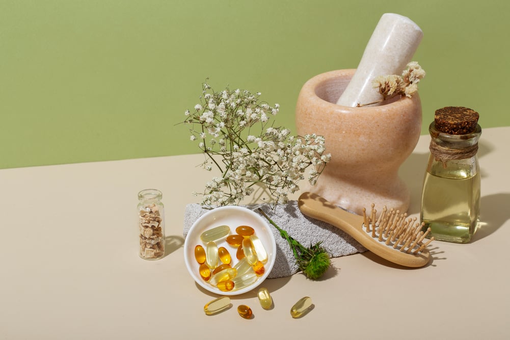 phytotherapy-products-arrangement-high-angle